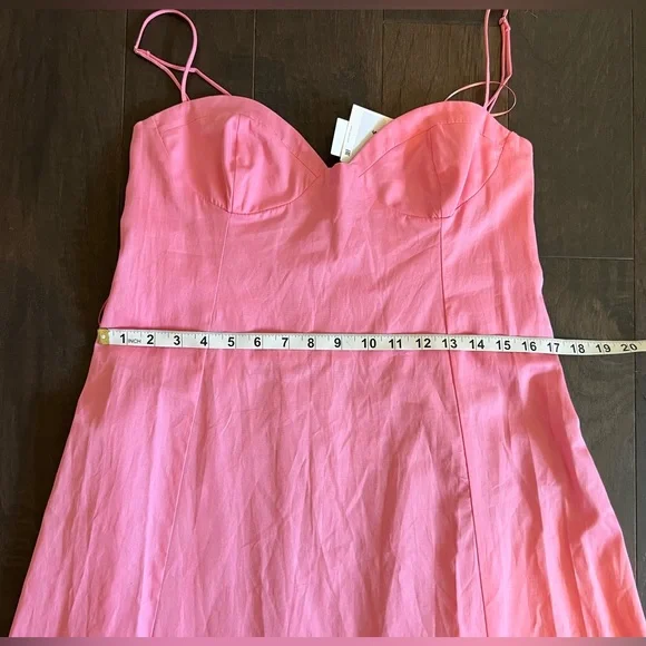 Zara Bustier Midi Dress in Candy Pink Large - Picture 13 of 14